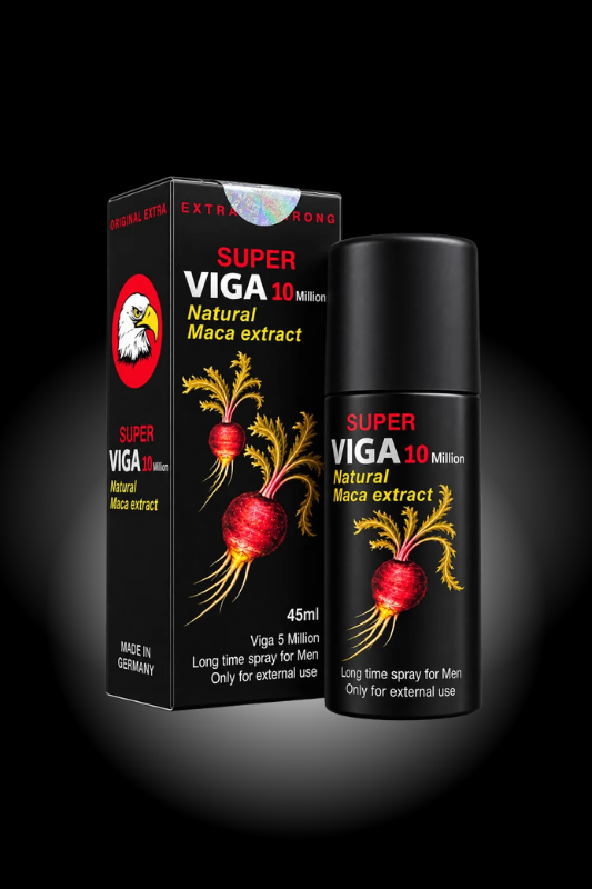 Original Viga 10 Million Delay Spray - Natural Maca Extract Edition (German Made) - 45ml